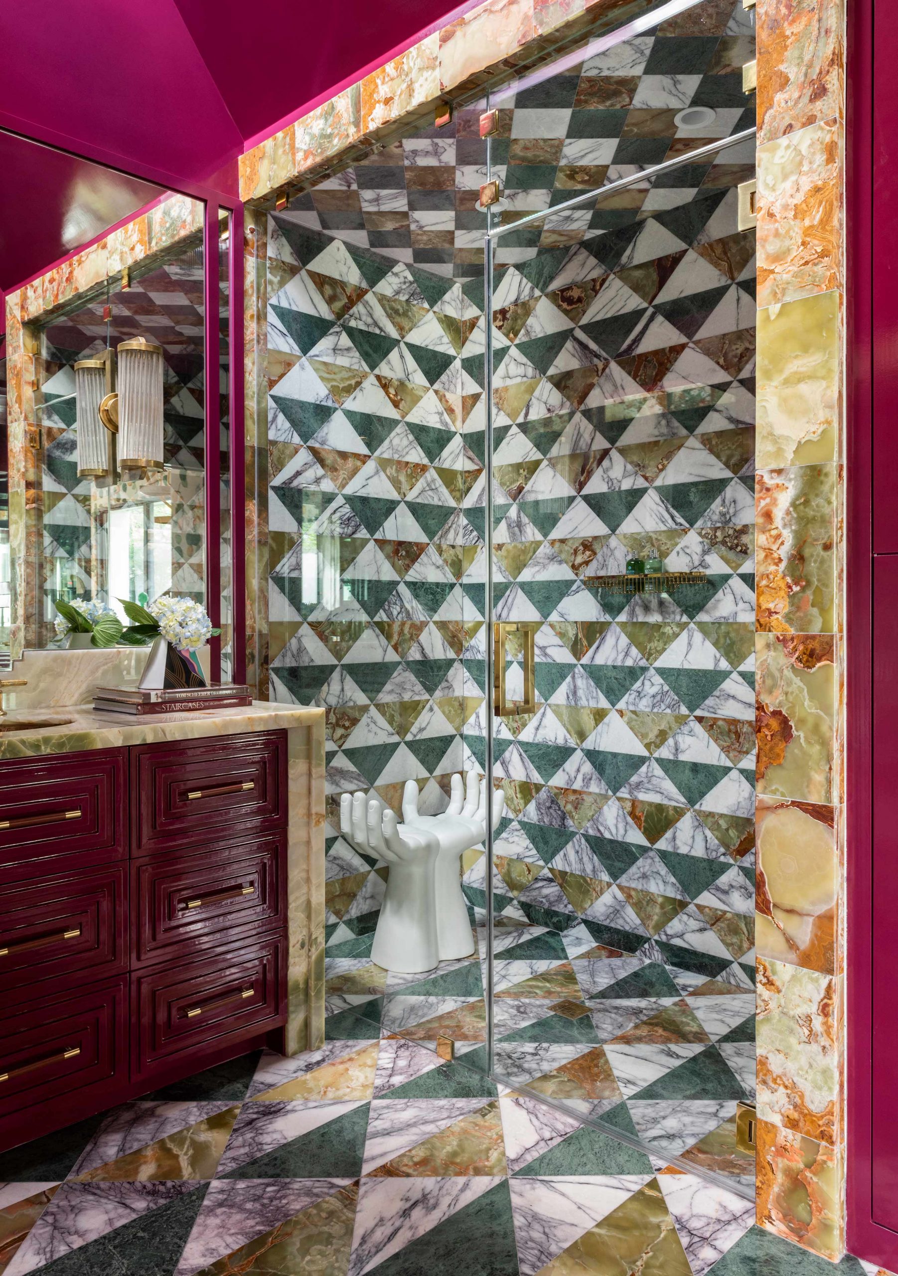 Geometric Modern Marble Bathroom Creative Tonic