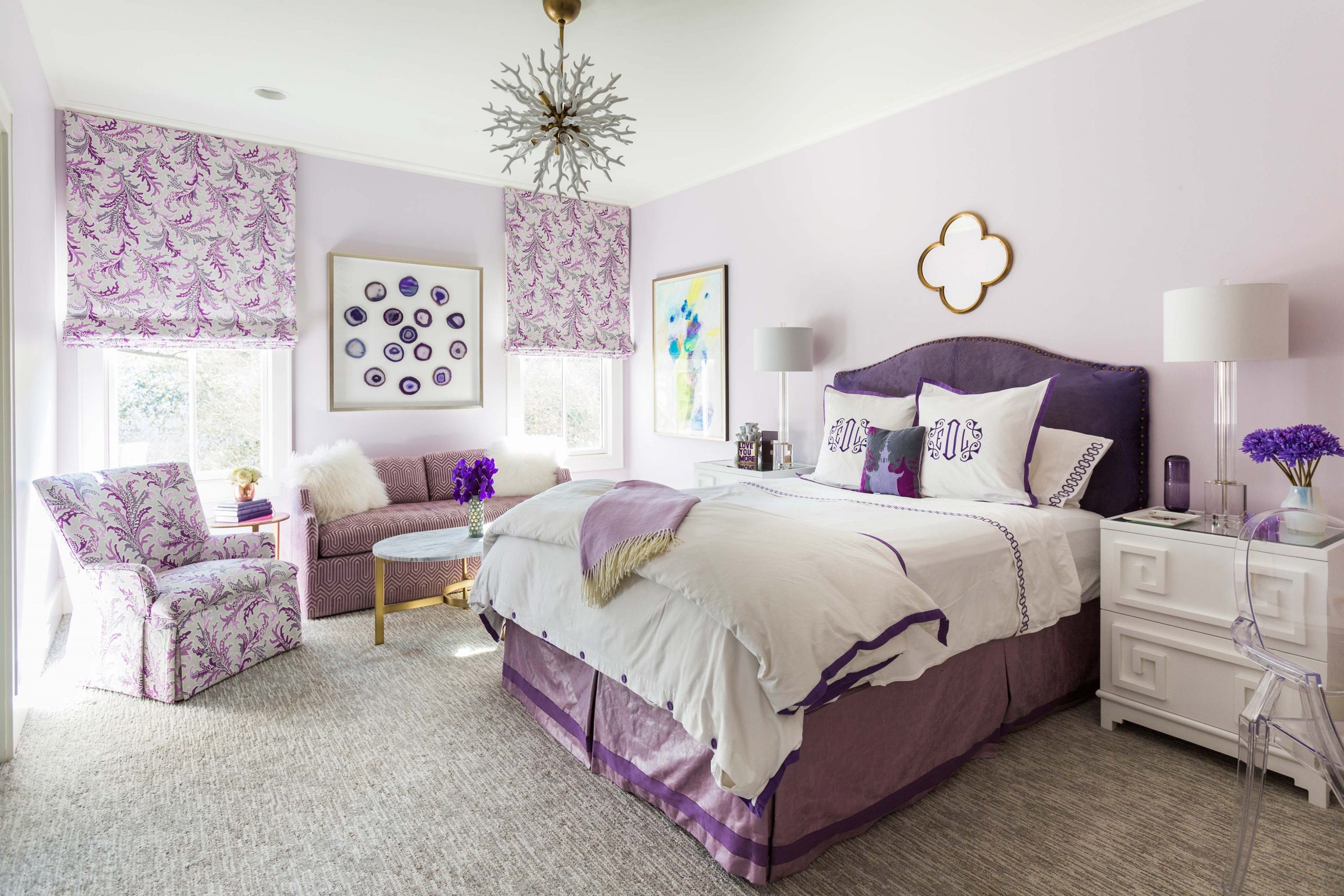 kids purple and pink bedroom - Creative Tonic