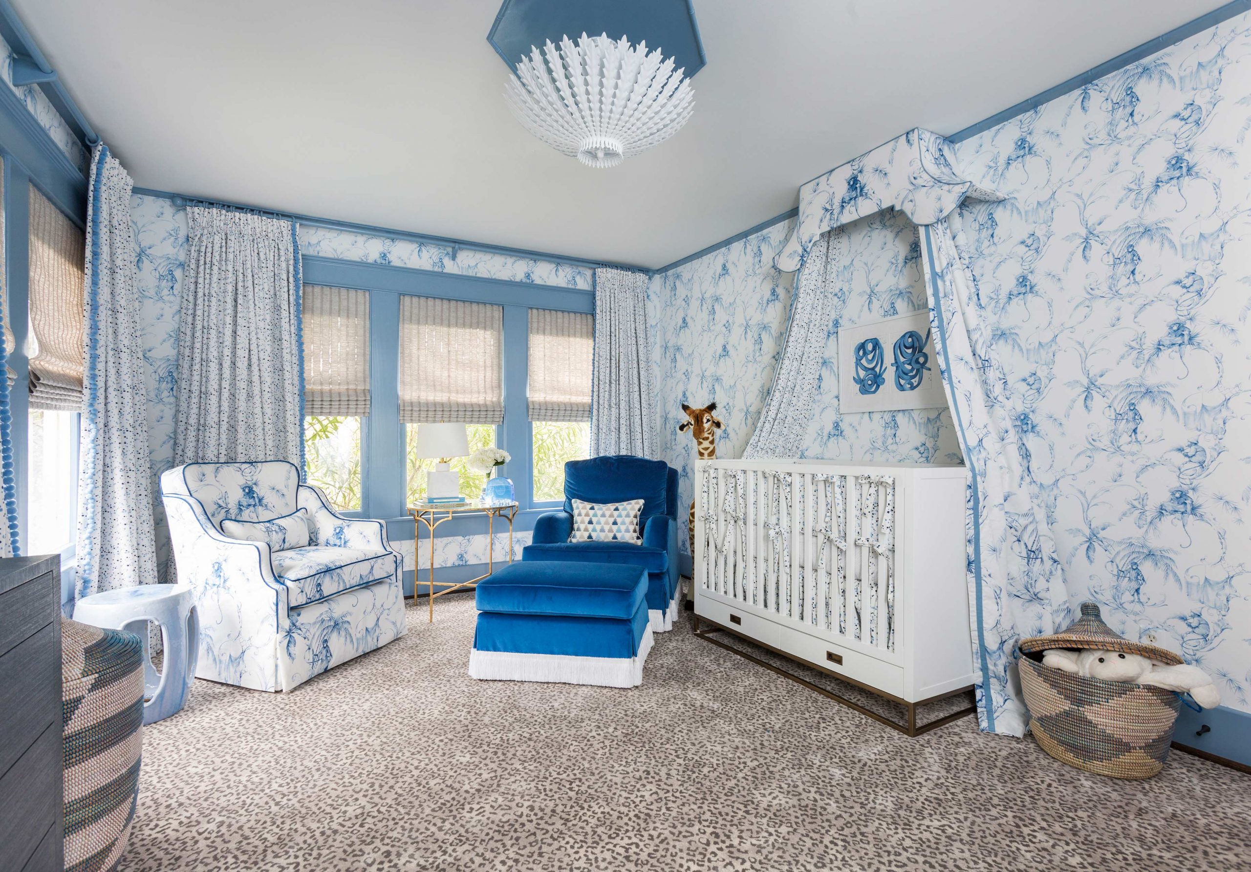 blue and white baby's room - Creative Tonic