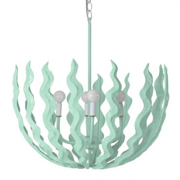 Pale Mint Green Seaweed Inspired Chandelier