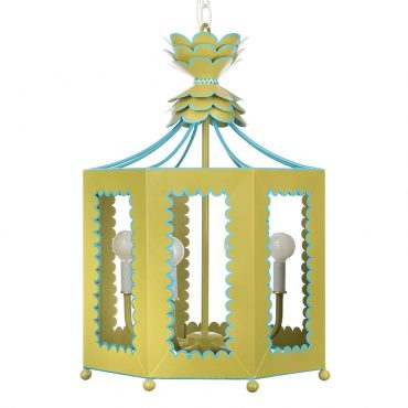 Octagonal Lantern in Bright Colors by Stray Dog Designs