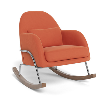 Orange Modern Nursery Rocker