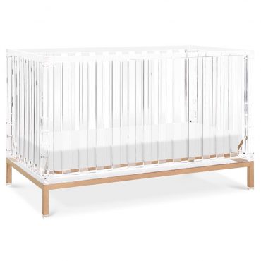 Clear Acrylic Crib with Gold Base