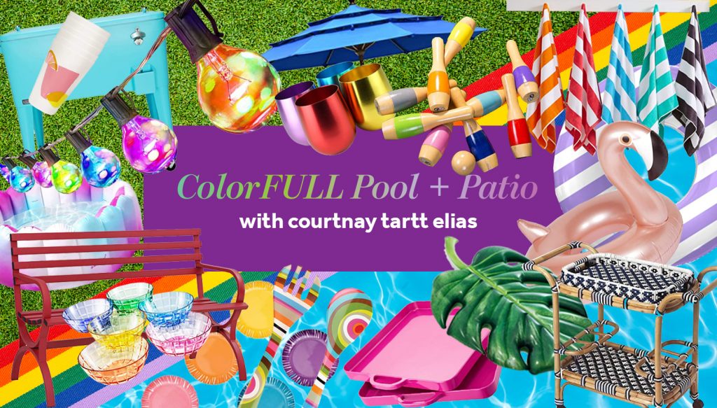 Pool and Patio colorful decor