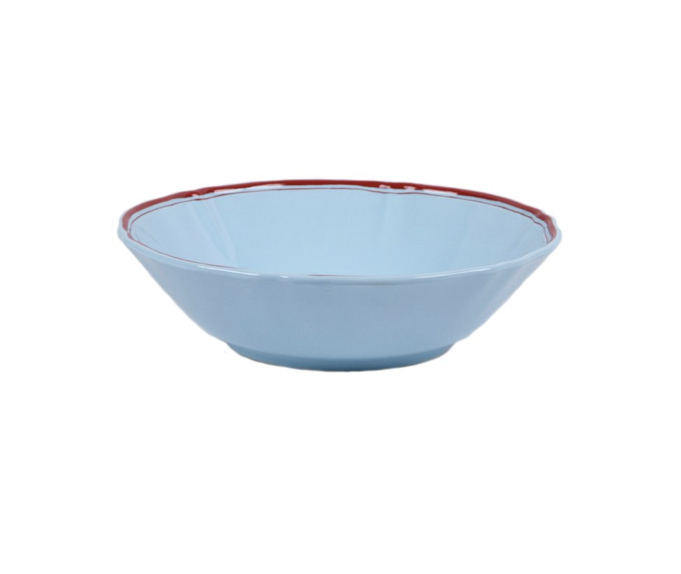 Moda Domus Moda Domus, Large Ceramic Hand-Painted Serving Bowl