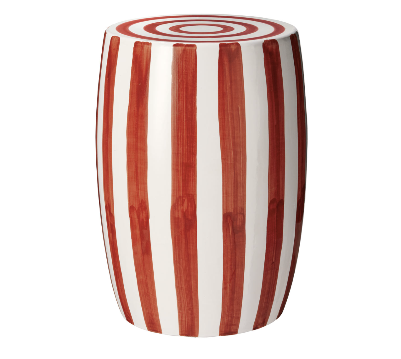 Rander Ceramic Stool - Red/White