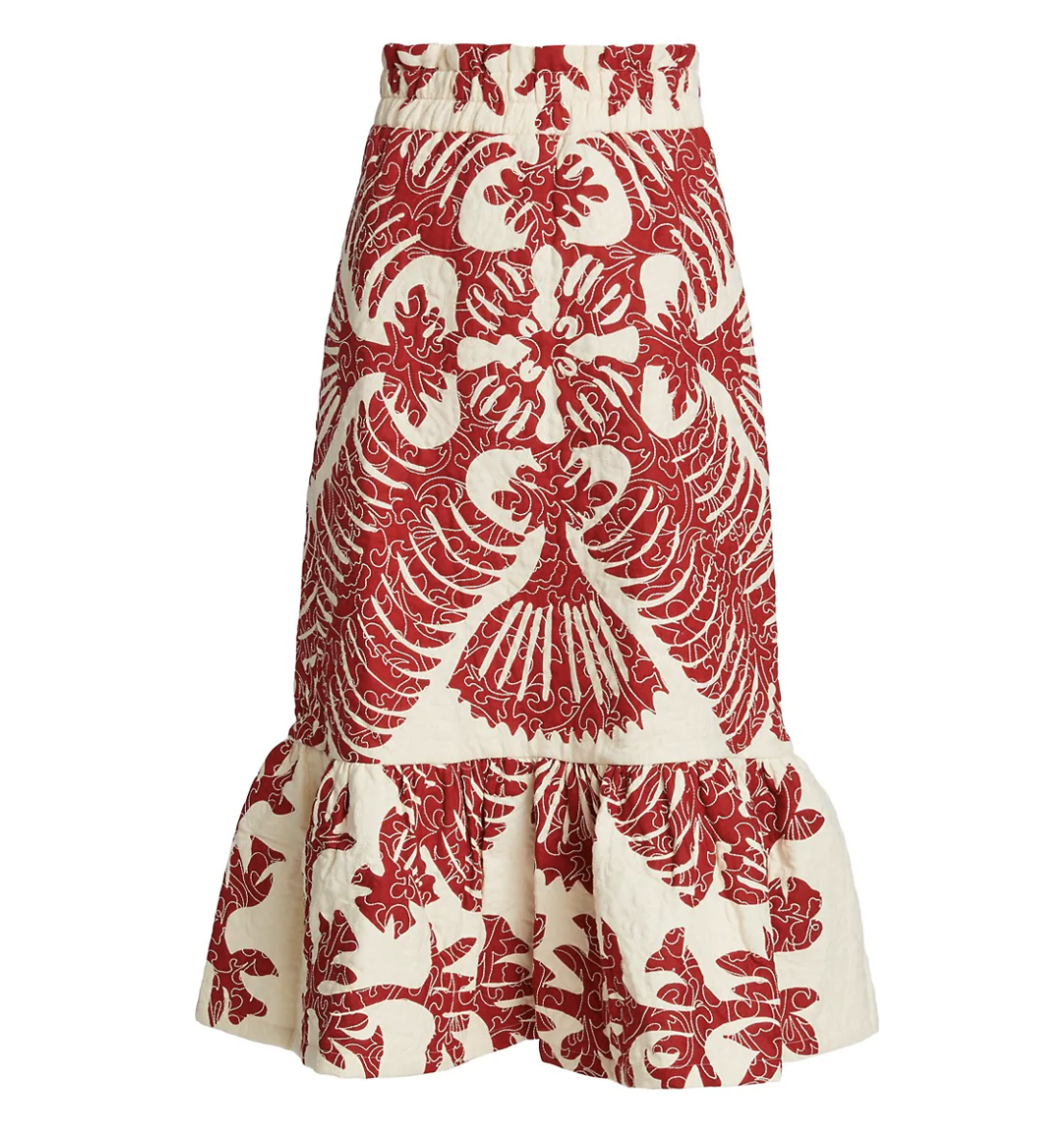 Sea Henrietta Quilted Midi Skirt