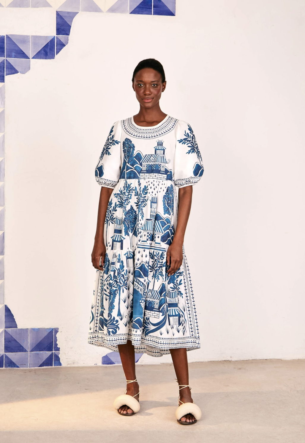 Ancient Garden Midi Dress
