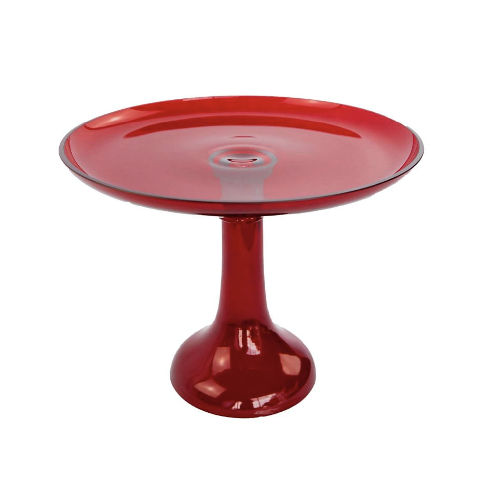 Estelle Colored Glass Cake Stand