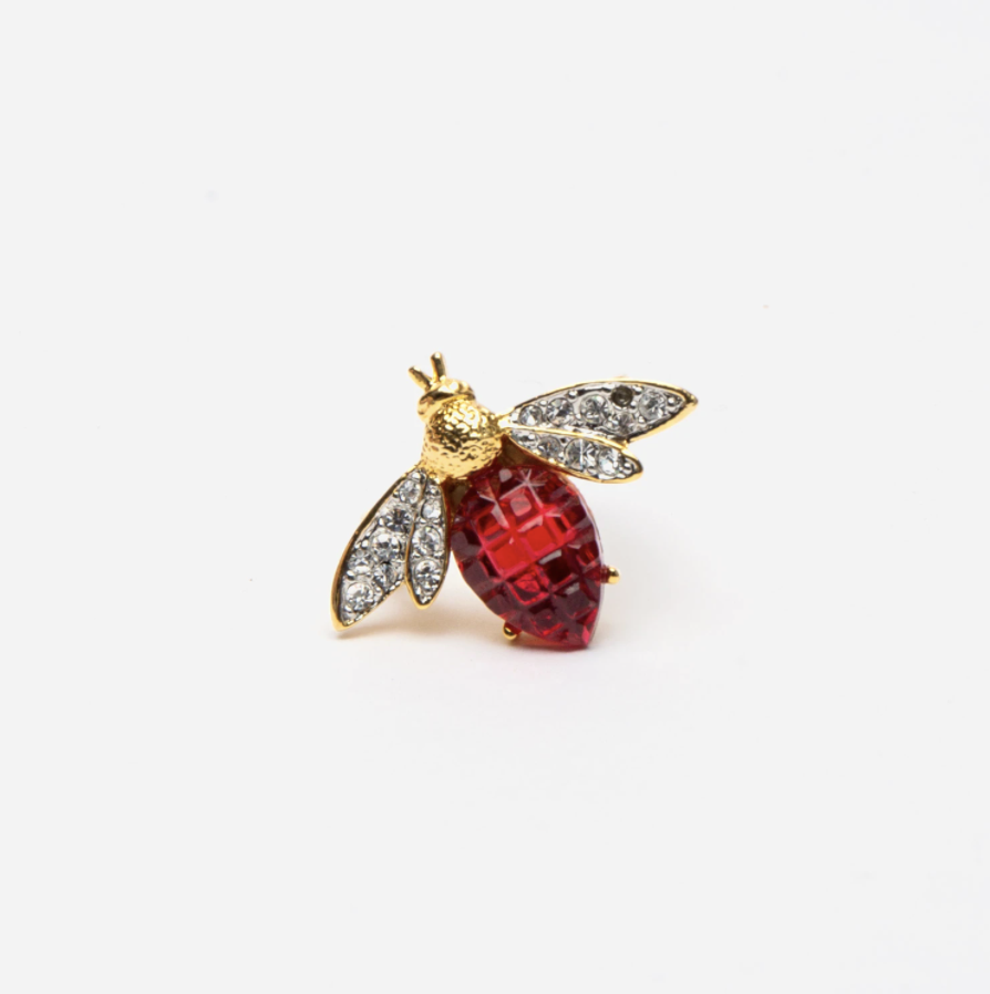 Garnet Bee Ring