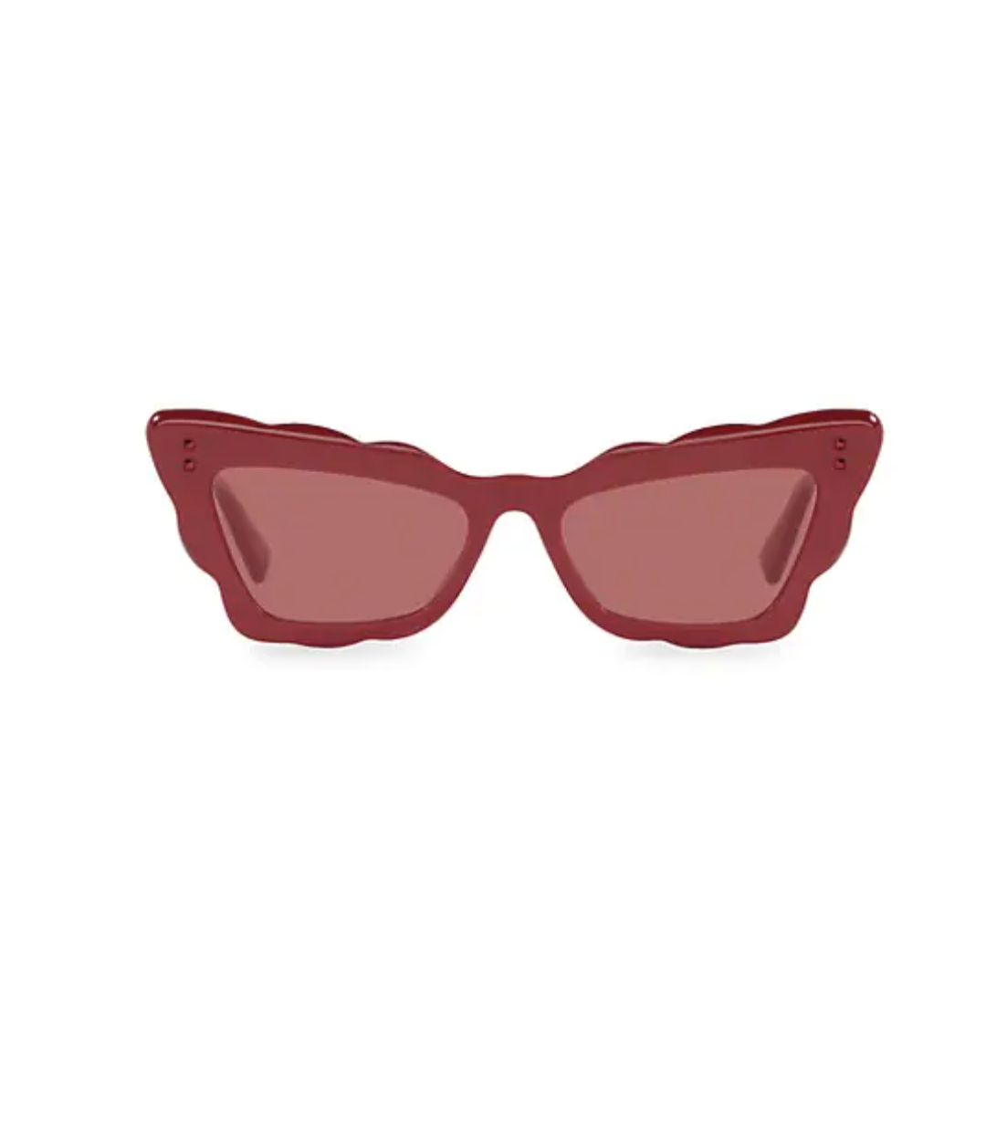 Valentino 53MM Cat Eye Scalloped Sunglasses