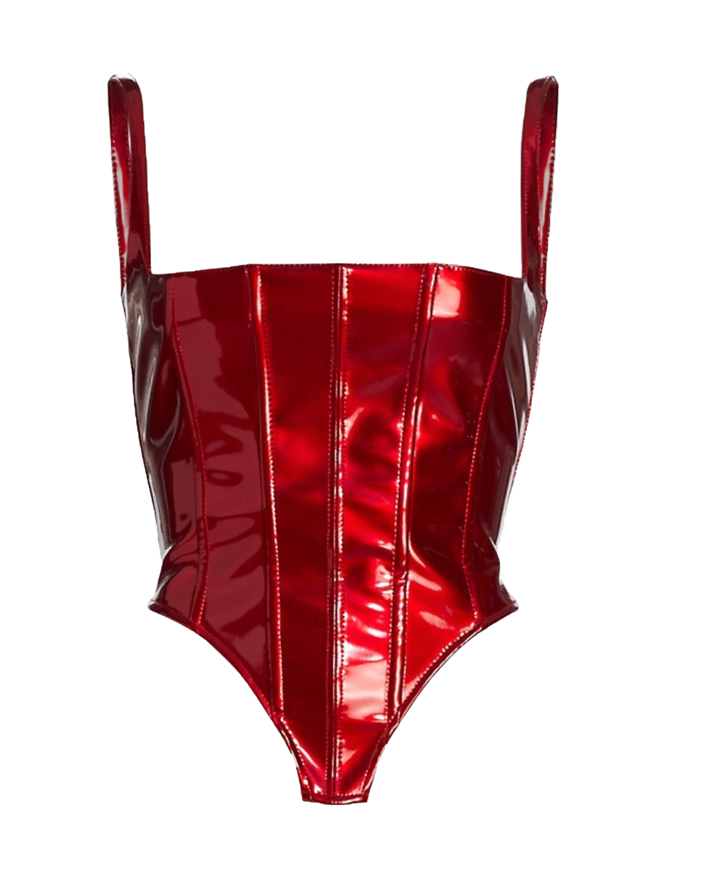 Faux leather Red Corset