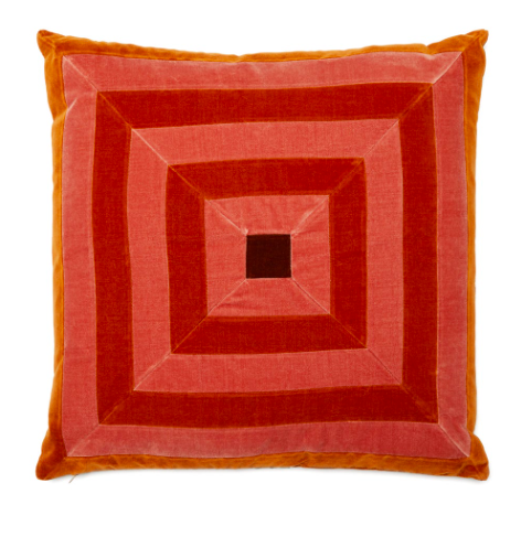 Isabel cotton velvet cushion