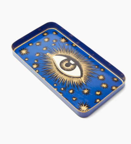 eye painted tray