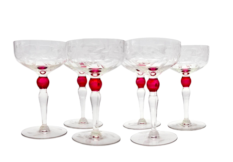 Crystal Champagne Coupes