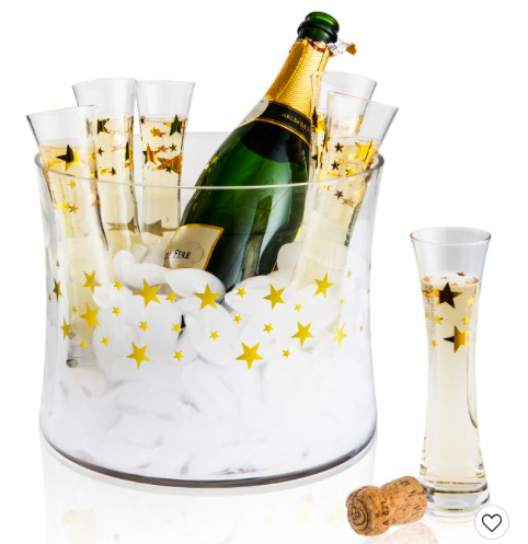 champagne ice bucket set