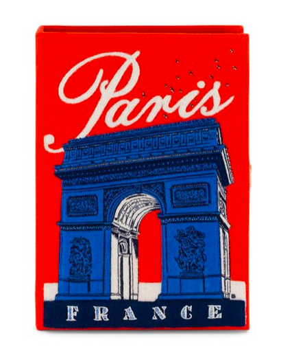 Arc De Triomphe Embroidered Book Clutch