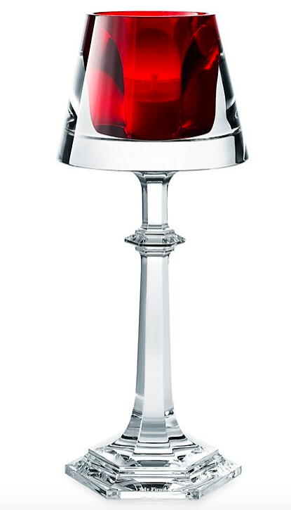 Baccarat Harcourt My Fire Red Candlestick