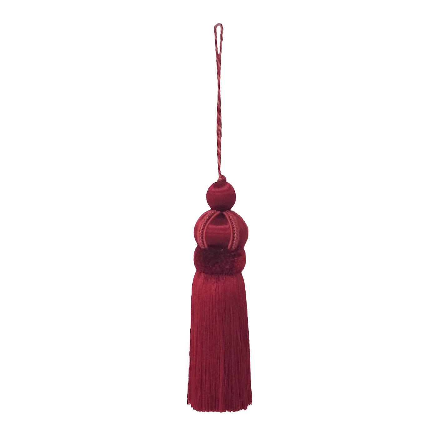 Red key tassel