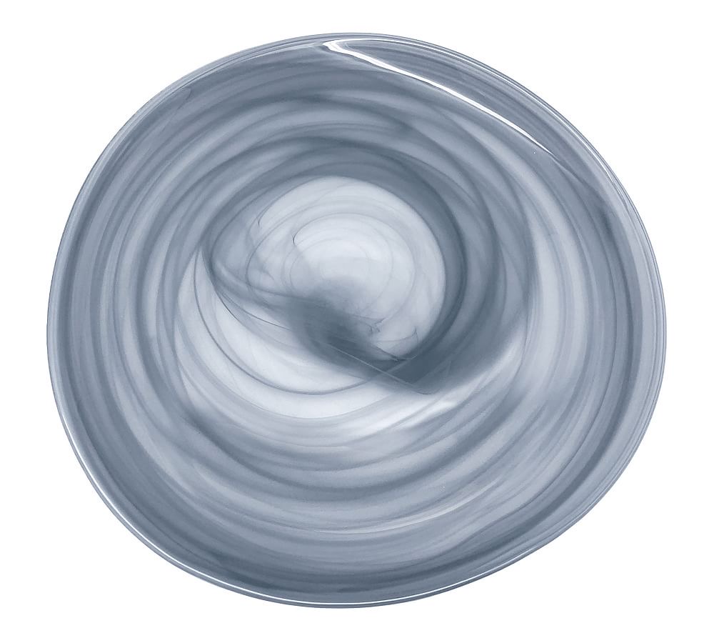 Alabaster glass dinner plates