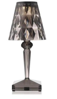 Kartell Battery Portable and Rechargeable Transparent Fume Table lamp