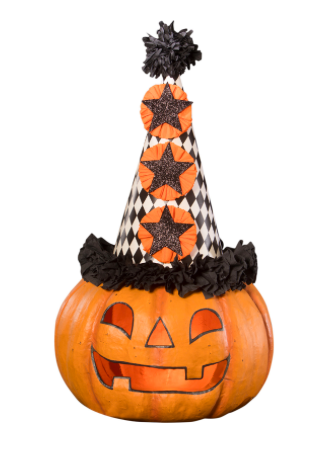 Bethany Lowe Designs Party Pumpkin Paper Mache, Large
