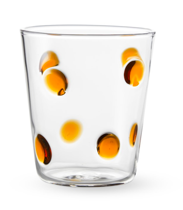 amber dotted tumblers