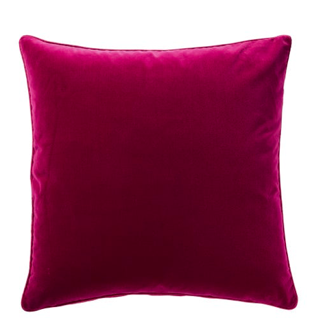 red velvet pillow
