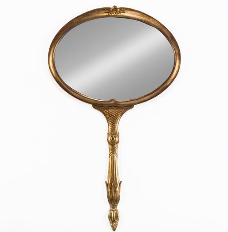 1960'S Oversized Italian Hand Mirror