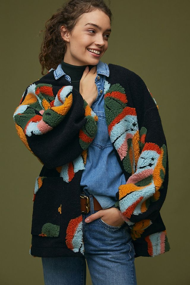 Farm Rio Botanical Sherpa Jacket