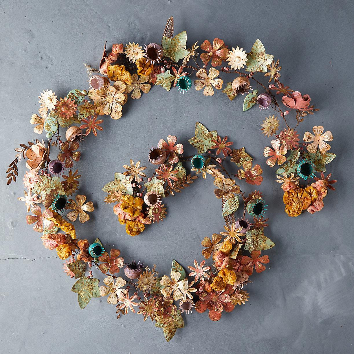 Gilded Botanicals Iron + Velvet Garland