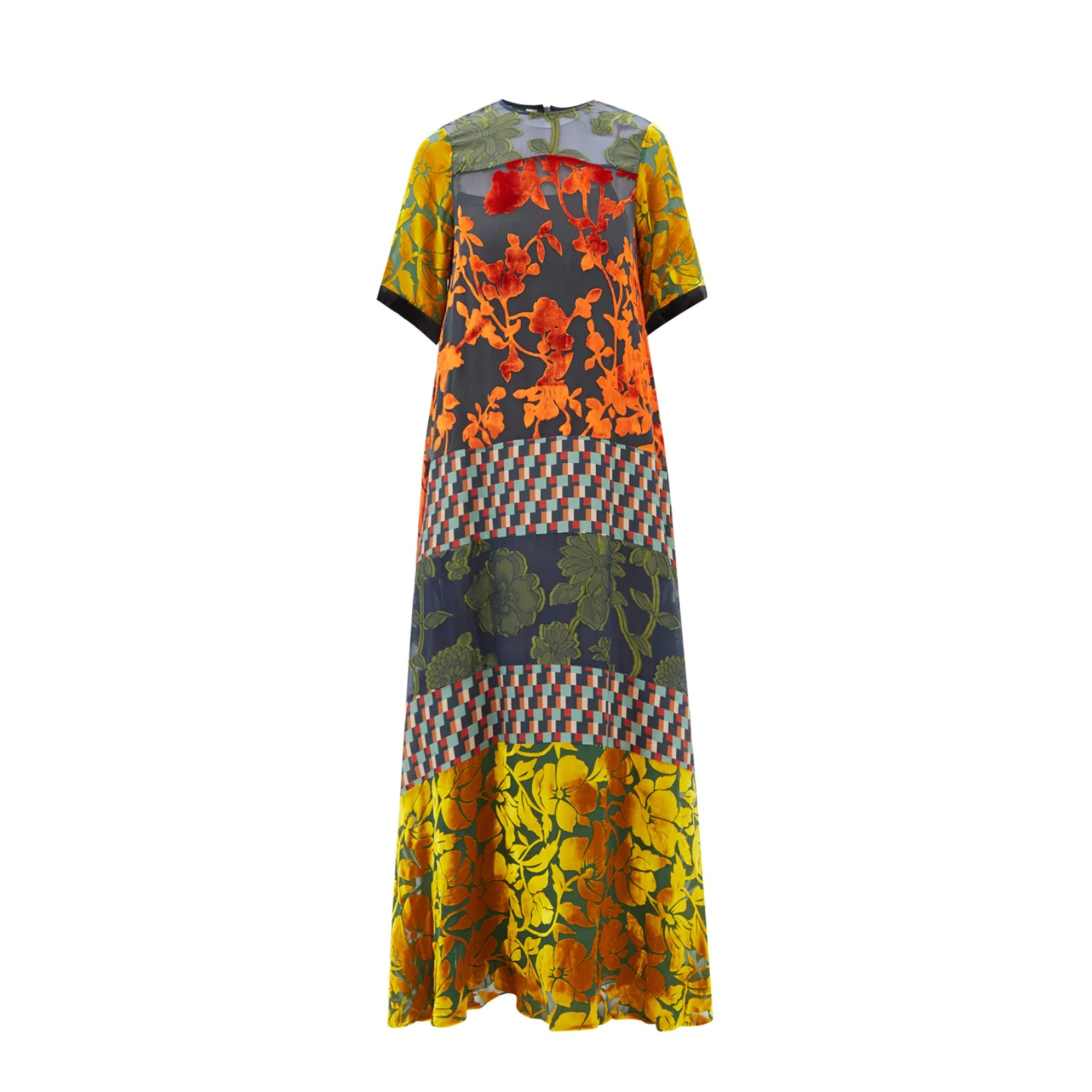 Biyan Dress Ikkobel panelled maxi dress