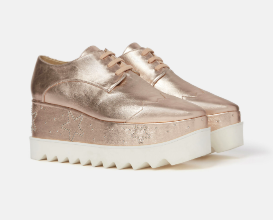 Stella McCartney Elyse Glitter Platforms