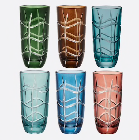 Dior SET OF SIX GLASSES
