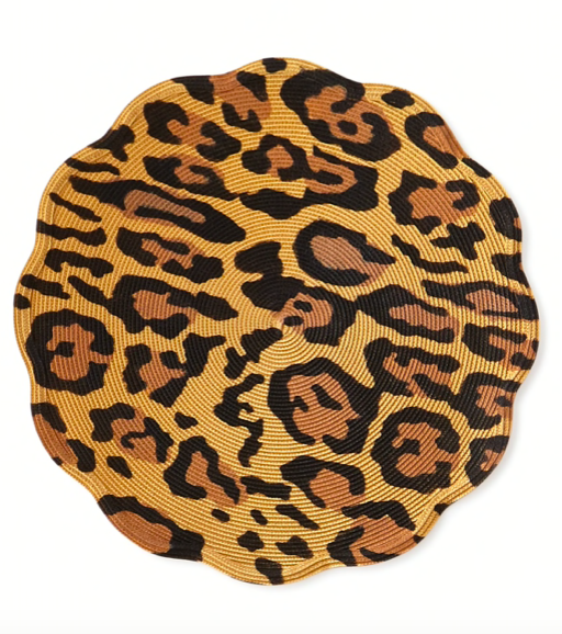 cheetah print plate