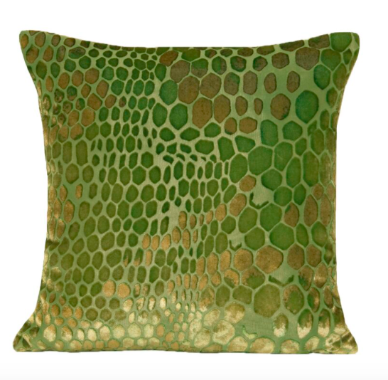 Snake printed pillow