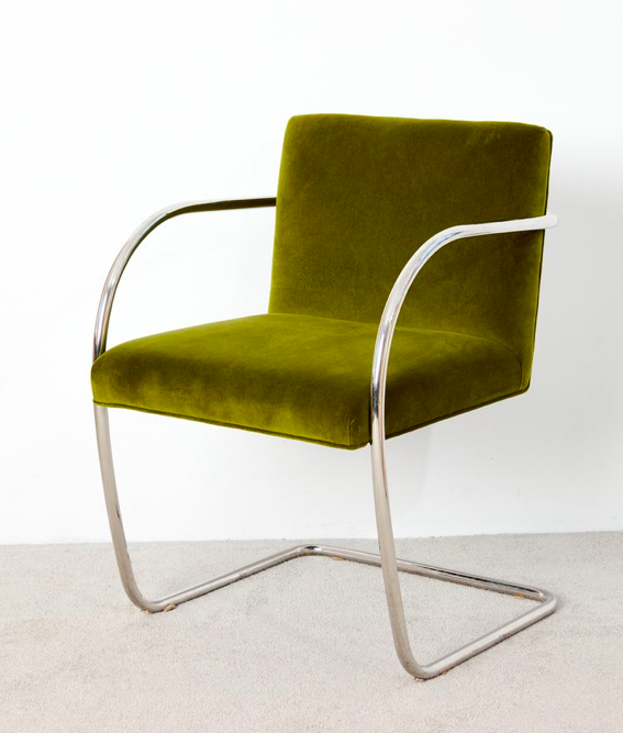 Vintage BRNO Chair in Olive