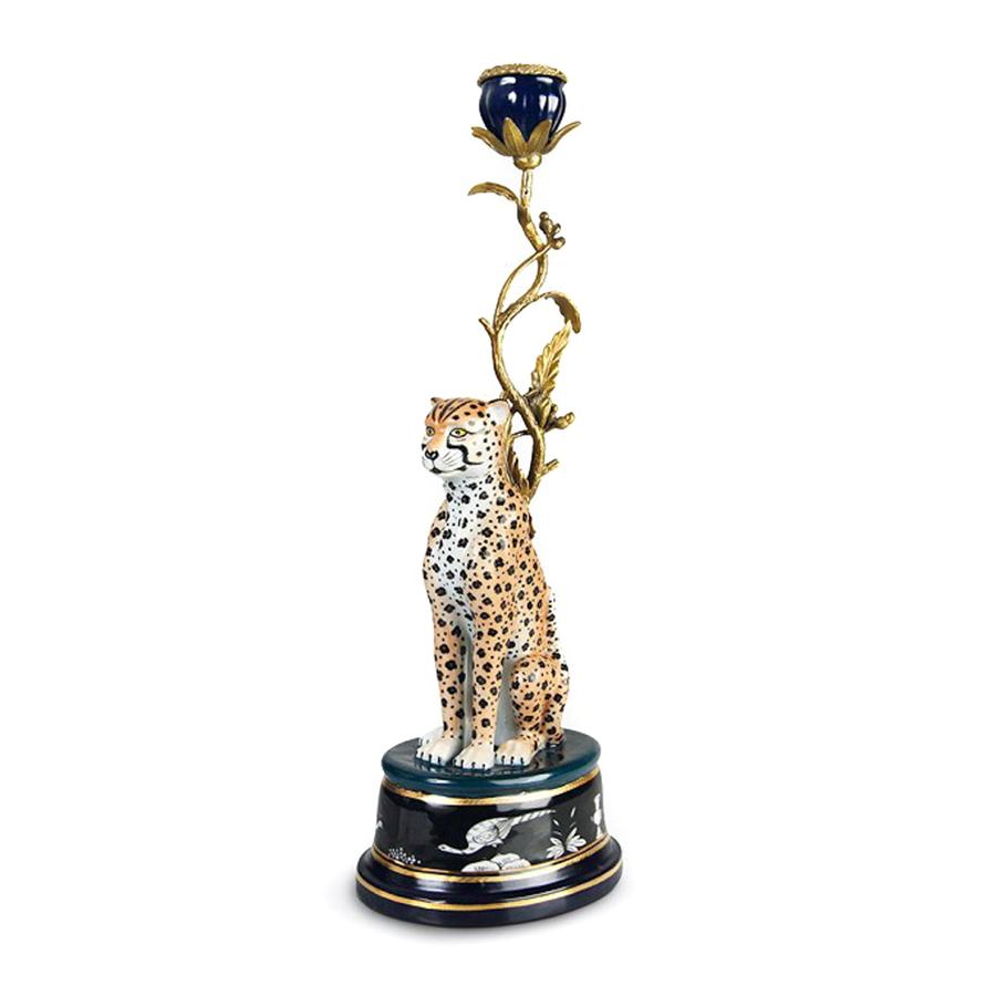 Leopard Candle Holder