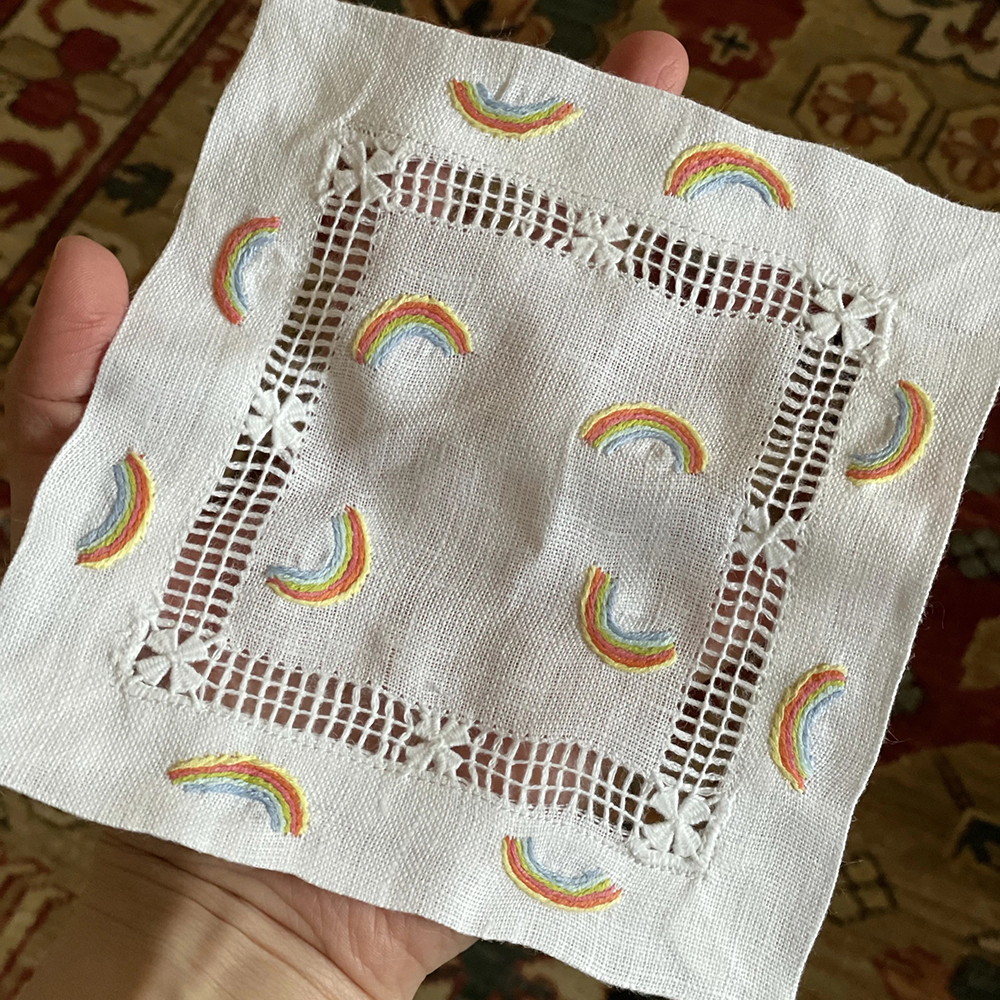 Rainbow Cocktail Napkin
