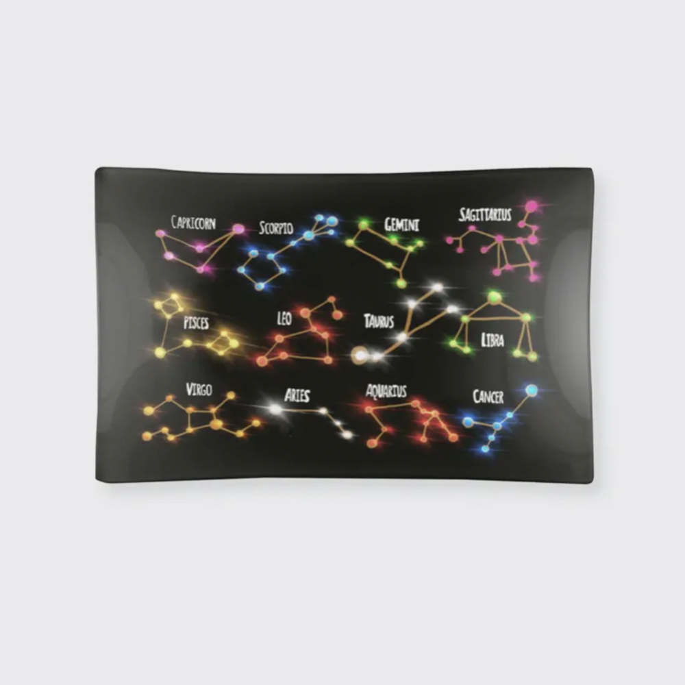 LISA BAYER Constellations Glass Tray - 5