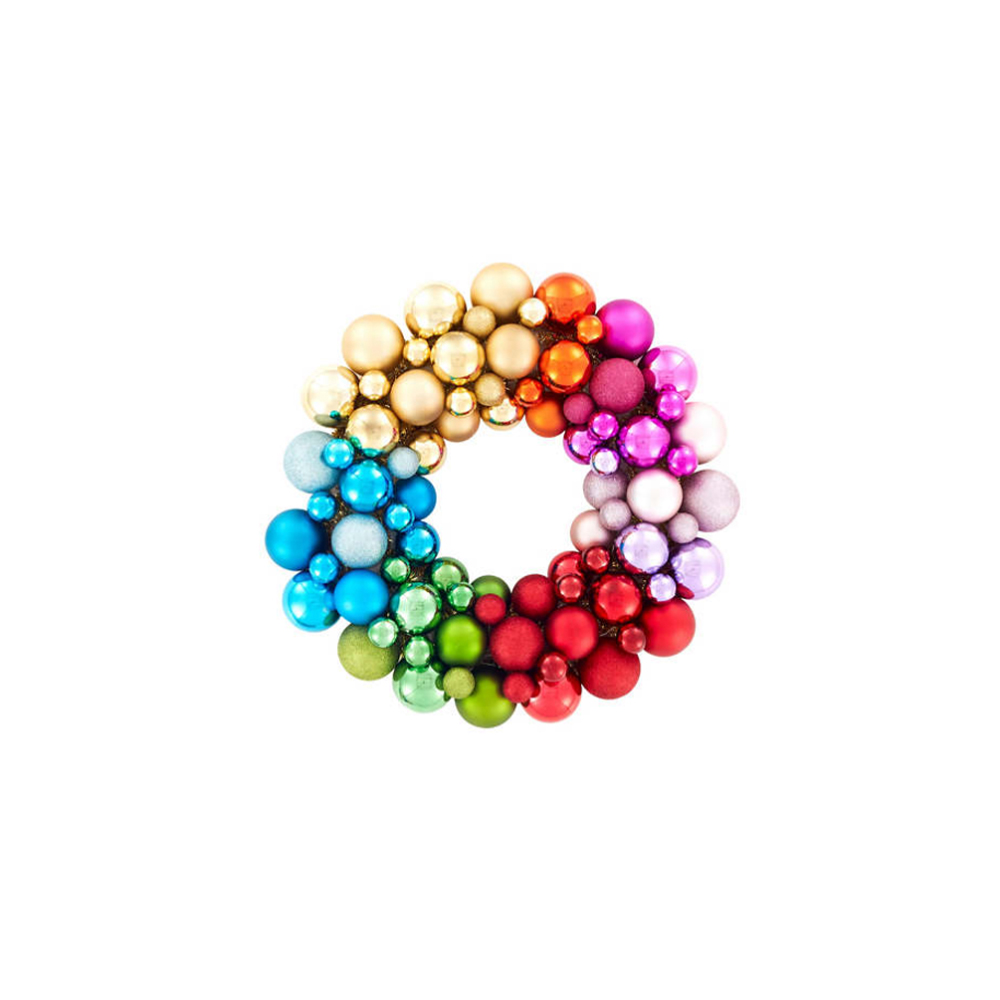 RAINBOW BALL WREATH