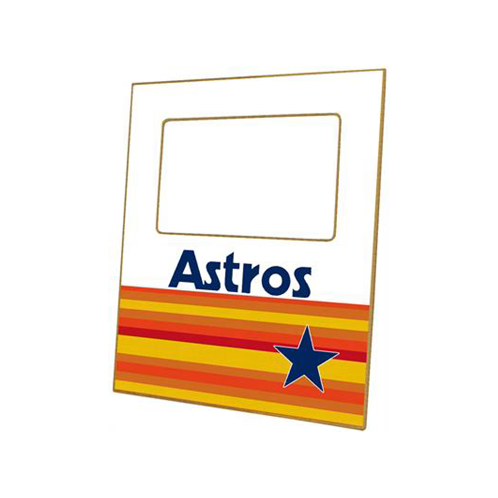 Astros Retro Striped Picture Frame