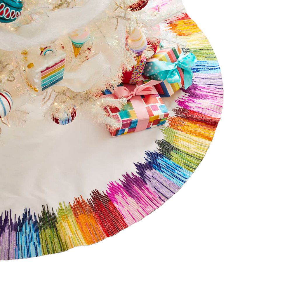 Rainbow Ombre Tree Skirt