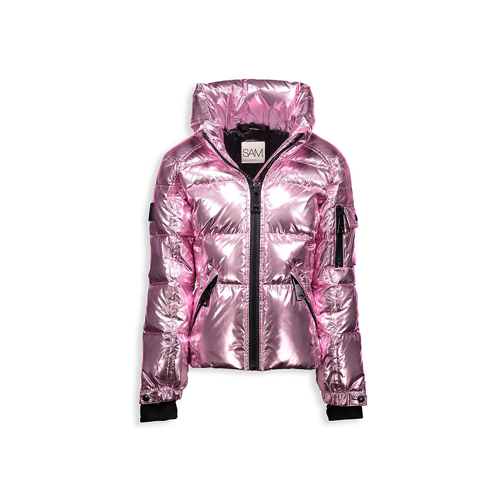 Girl's Freestyle Metallic Down Puffer Jacket