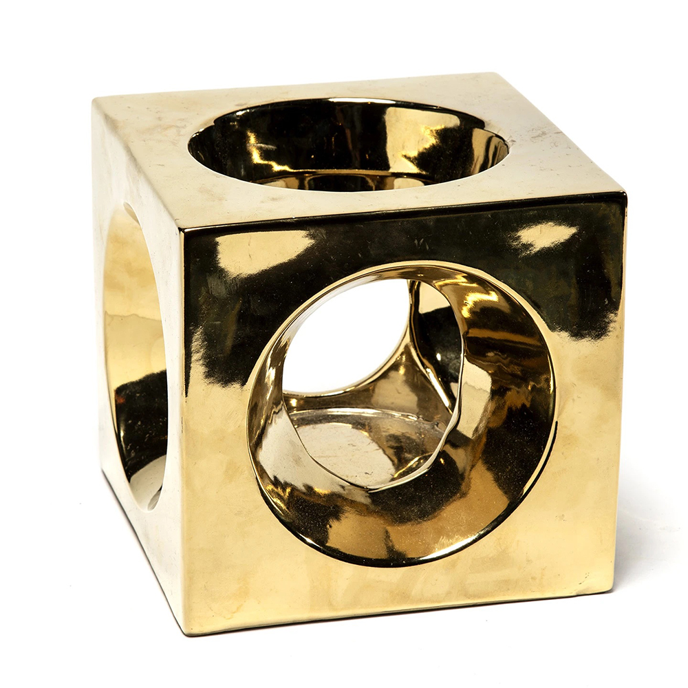 Vintage Gilded Cube