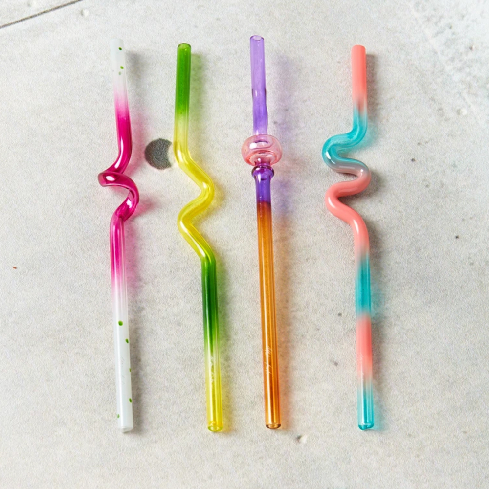Misha Kahn Suck It Up Glass Straws