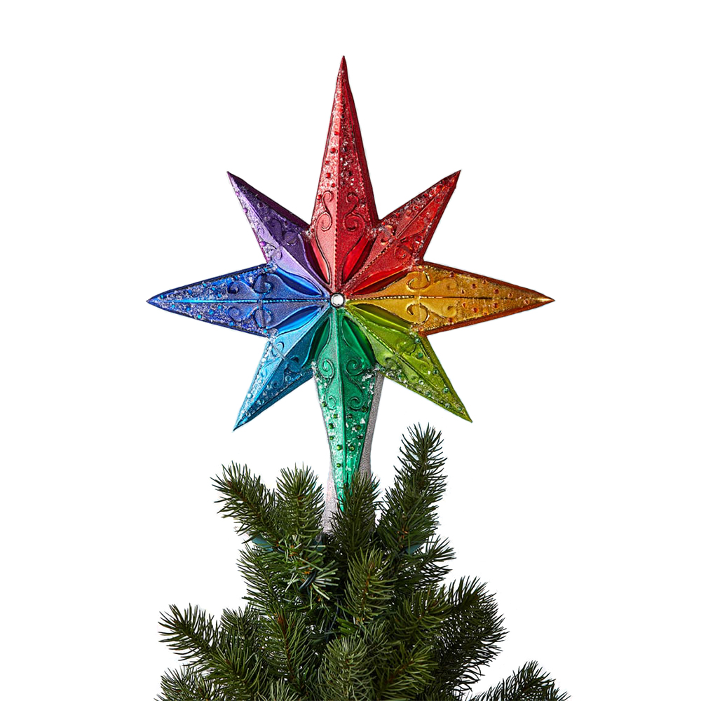 Christopher Radko Rainbow Stellar Finial