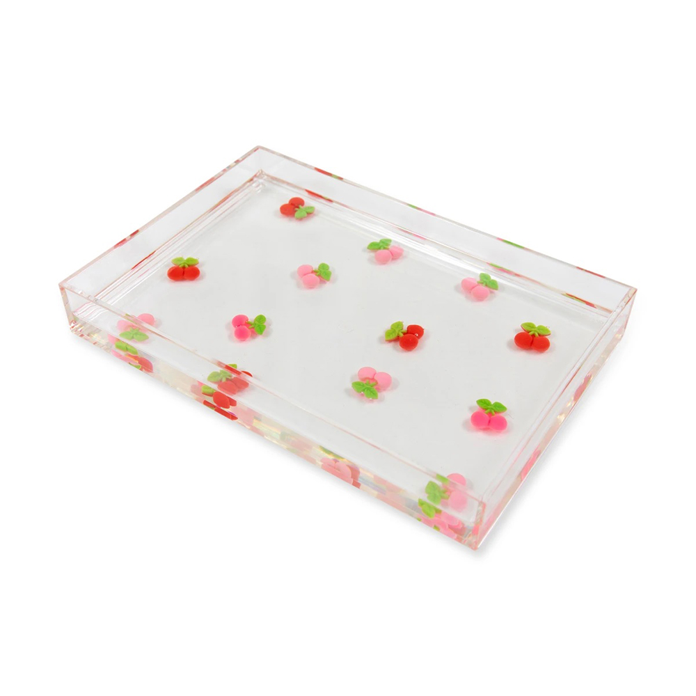 Lucite Tray - Cherries