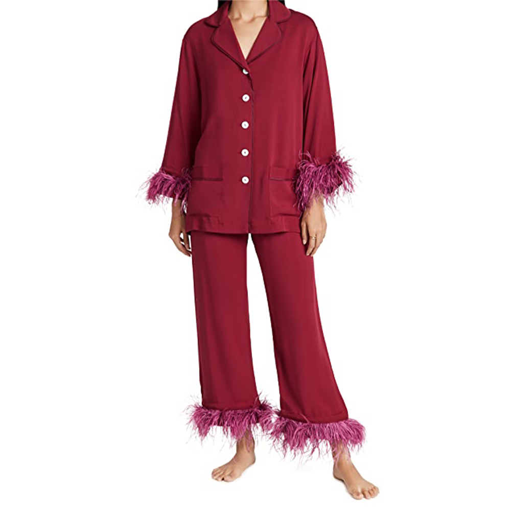 Party Pajama Set with Feather