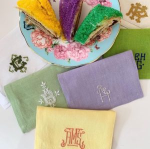 Leontine Linens + King Cake; Mardi Gras New Orleans